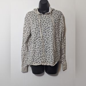 Women's Jordann Animal Print Hooded Sweatshirt Size Small